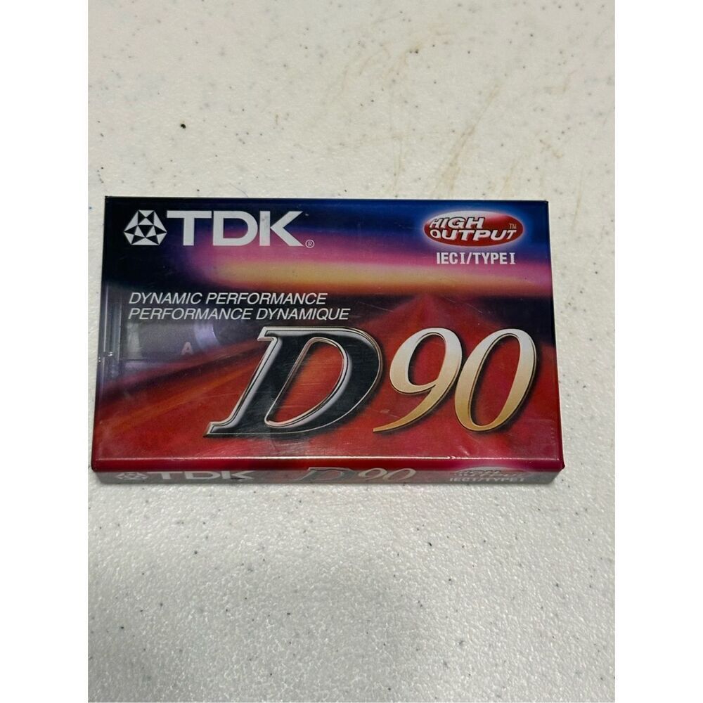 New TDK D90 High‎ Output IECI Type 1 Dynamic Performance Audio Cassette Tape
